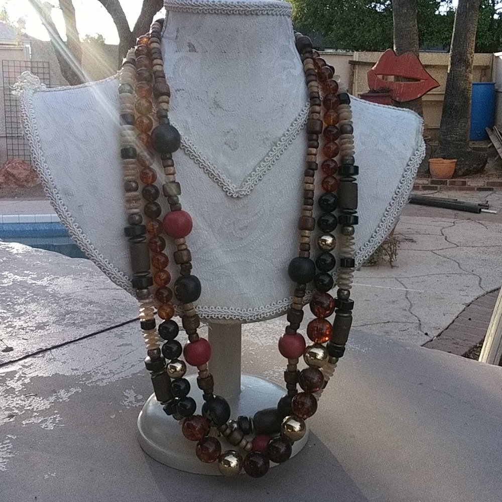 3 beaded Necklace Bundle